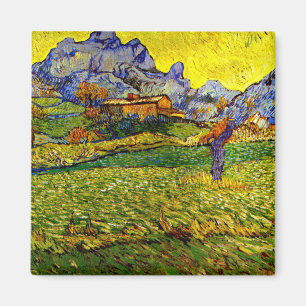 Van Gogh - Meadow in the Mountains Magnet