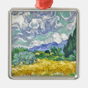 Van gogh metal tree decoration