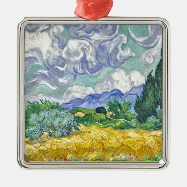 Van gogh metal tree decoration (Front)