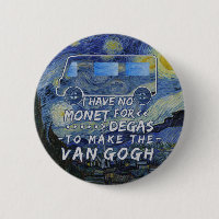 Van Gogh Monet Degas Funny Artist Pun Starry Night