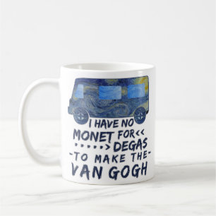 Van Gogh Monet Degas Funny Artist Pun Starry Night Coffee Mug