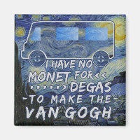 Van Gogh Monet Degas Funny Artist Pun Starry Night