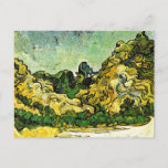 Van Gogh - Mountain Landscape at Saint-Remy Postcard<br><div class="desc">Vincent van Gogh post-Impressionism painting,  Mountain Landscape at Saint-Remy.</div>