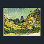 Van Gogh - Mountain Landscape at Saint-Remy Postcard<br><div class="desc">Vincent van Gogh post-Impressionism painting,  Mountain Landscape at Saint-Remy.</div>