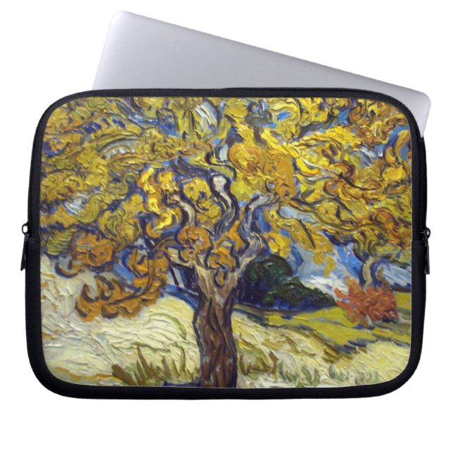 Van Gogh Mulberry Tree Masterpiece Art Laptop Sleeve (Front)