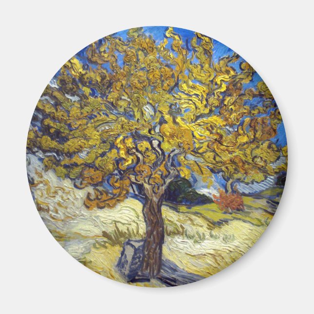 Van Gogh Mulberry Tree Masterpiece Art Magnet (Front)