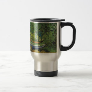 Van Gogh Nature Boat Lake Destiny Travel Mug