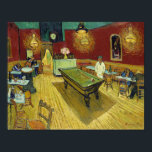 Van Gogh Night Cafe Painting Poster<br><div class="desc">Vincent Van Gogh  (30 March 1853 – 29 July 1890) was an influential Dutch post-impressionist painter.  This painting is The Night Cafe.</div>
