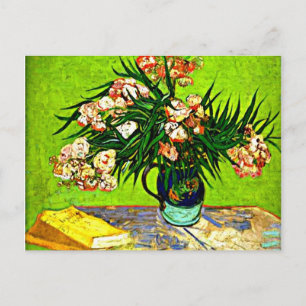 Van Gogh - Oleanders and Books Postcard