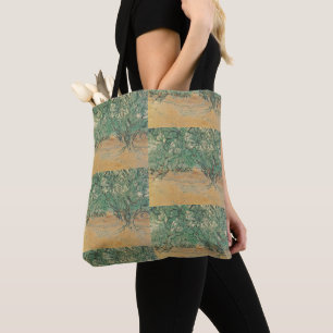 Van Gogh Olive Grove - Sage Green Nature Art Tote Bag
