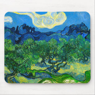 Van Gogh Olive Trees in a Mountainous Landscape Mouse Mat
