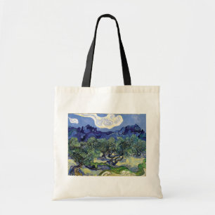Van Gogh - Olive Trees In A Mountainous Landscape Tote Bag