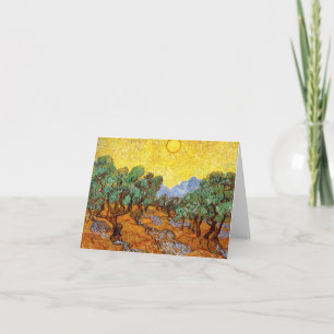 Van Gogh Olive Trees Note Card