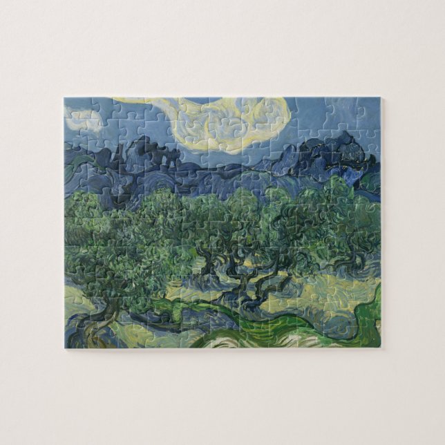Van Gogh Olive Trees with the Alpilles Jigsaw Puzzle (Horizontal)