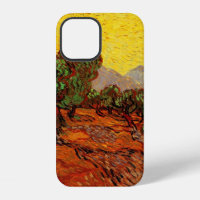 Van Gogh Olive Trees with Yellow Sky and Sun