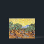 Van Gogh: Olive Trees with Yellow Sky and Sun Postcard<br><div class="desc">Vincent van Gogh: Olive Trees with Yellow Sky and Sun,  famous painting.</div>