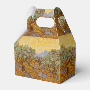 Van Gogh Olive Trees Yellow Sun Sky Favour Box