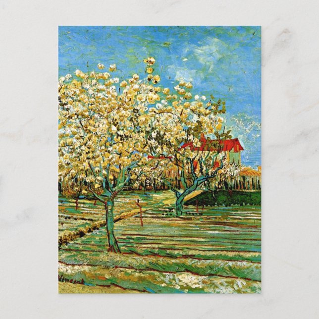 Van Gogh - Orchard in Blossom Postcard (Front)
