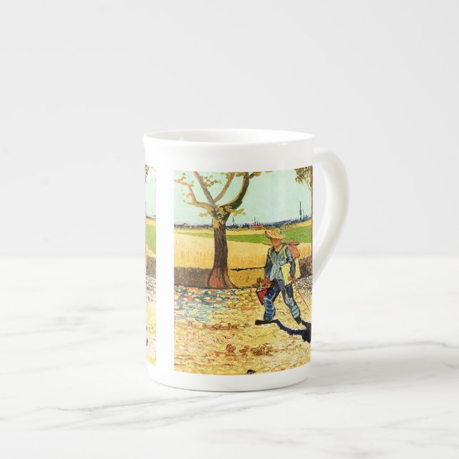 Van Gogh: Painter on His Way to Work Bone China Mug (Front Right)