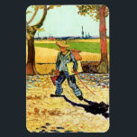 Van Gogh: Painter on His Way to Work Magnet<br><div class="desc">Another beautiful classic felxible magnet featuring a painter on his way to work,  painted by the Dutch painter Vincent Willem van Gogh.</div>