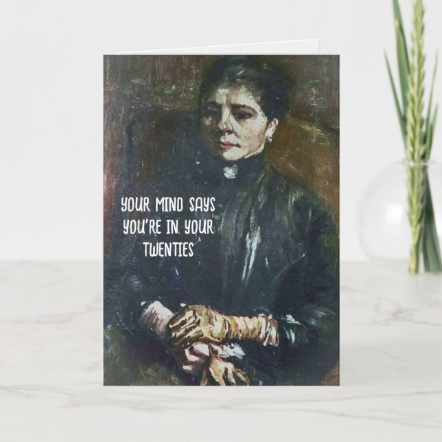 Van Gogh Painting Birthday Humour Card (Front)