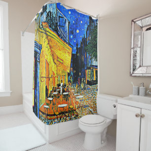 Van Gogh painting, Cafe Terrace Shower Curtain