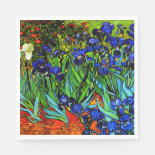 Van Gogh painting, Irises, Napkin