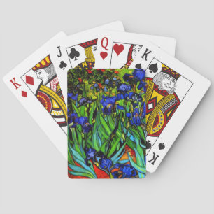 Van Gogh painting, Irises, Playing Cards