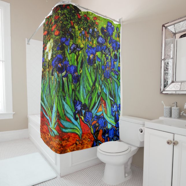 Van Gogh painting, Irises, Shower Curtain (In Situ)