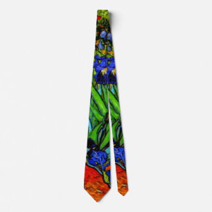 Van Gogh painting, Irises, Tie