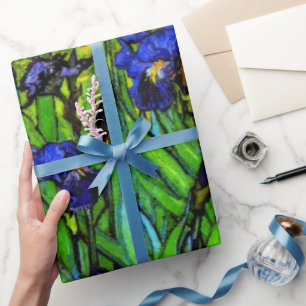 Van Gogh painting, Irises, Wrapping Paper