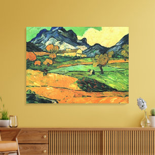 Van Gogh painting, Mount Gaussier, Canvas Print