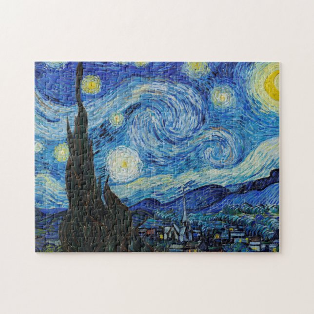 Van Gogh Painting of The Starry Night (1889) Jigsaw Puzzle (Horizontal)