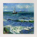 Van Gogh painting, Seascape, Jigsaw Puzzle<br><div class="desc">Vincent van Gogh's famous painting,  Seascape.</div>