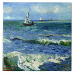Van Gogh painting, Seascape, Tile<br><div class="desc">Vincent van Gogh's famous painting,  Seascape.</div>