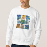 Van Gogh painting sweatshirt grid<br><div class="desc">this 3x3 grid showcases several of Vincent van Gogh's paintings in a reserved and understated way,  while also being a stylish clothing staple.</div>