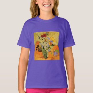 Van Gogh Painting Whimsical Blossoms Flowers Vines T-Shirt