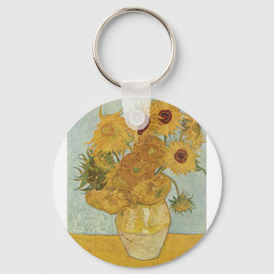 Van Gogh Paintings: Van Gogh Sunflowers Key Ring