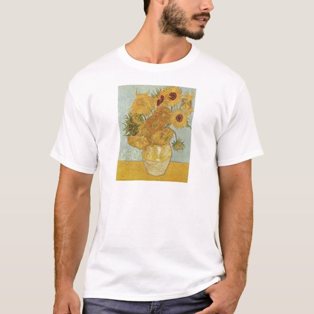 Van Gogh Paintings: Van Gogh Sunflowers T-Shirt (Front)