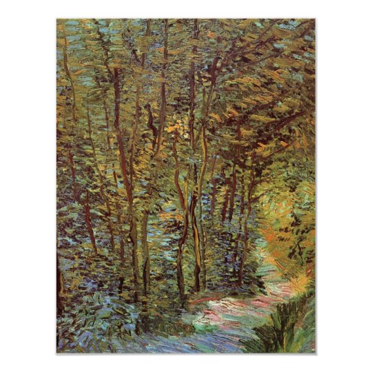 Van Gogh Path in the Woods, Vintage Fine Art Card