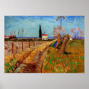 Van Gogh - Path through a Field Poster