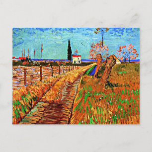 Van Gogh - Path through a Field with Willows Postcard