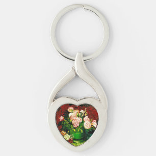 Van Gogh Peonies and Roses Key Ring