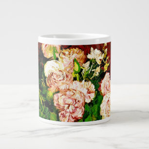 Van Gogh Peonies and Roses Large Coffee Mug