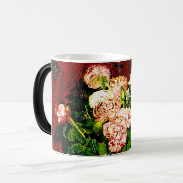Van Gogh Peonies and Roses Magic Mug (Front Left)