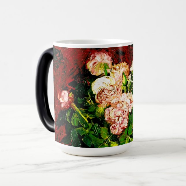 Van Gogh Peonies and Roses Magic Mug (Front Left)