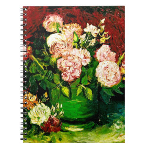 Van Gogh Peonies and Roses Notebook