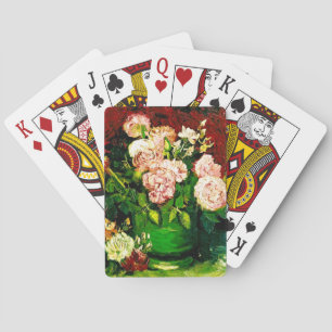 Van Gogh Peonies and Roses Playing Cards