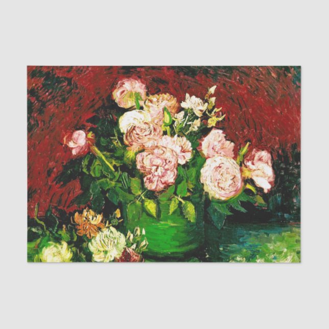 Van Gogh Peonies and Roses Tissue Paper (Front)