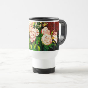 Van Gogh Peonies and Roses Travel Mug